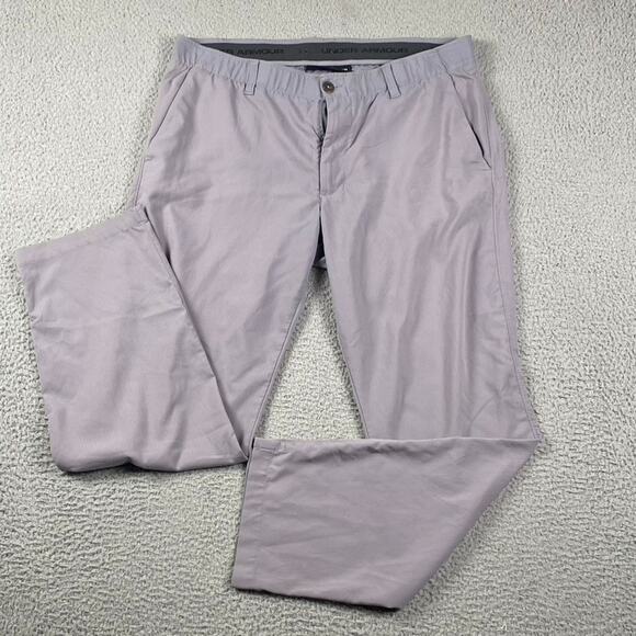 Under Armour Matchplay Performance Chino Pants Men's 38x30 Gray Athletic - Picture 1 of 8